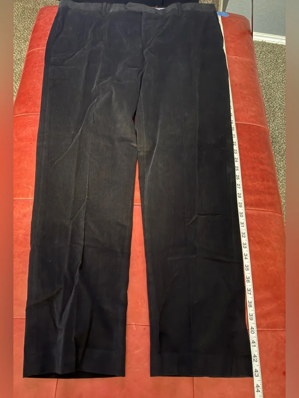 Tommy Hilfiger Men's Black Corduroy Dress Pants size 42W x 32L